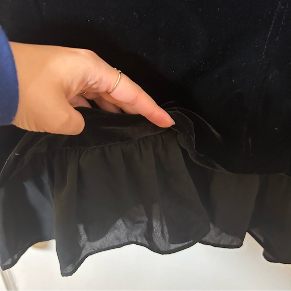 I.N.C International Concepts Velvet Military black jacket - Picture 9 of 10